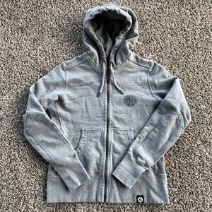 American Giant Classic Full Zip Hoodie Womens Size M Gray Heavyweight USA Made